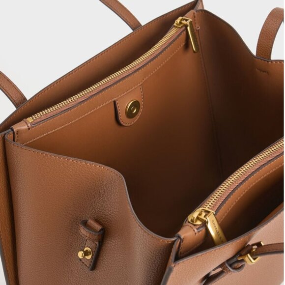 Charles & Keith Sansa Tote Bag - Chocolate - Picture 5 of 15